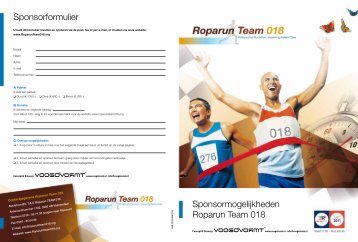 Sponsorfolder - Roparun