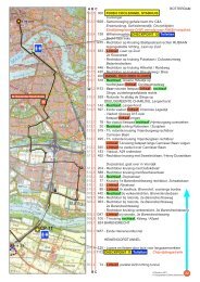 Routeboek met pagina's in tegenovergestelde volgorde - Roparun