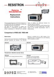 RESISTRON Replacing RES-222/RES-440