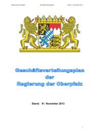 GeschÃÂ¤ftsverteilungsplan der Regierung der Oberpfalz