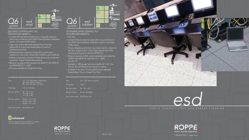 Roppe ESD Vinyl/Rubber Brochure