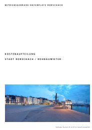Kostenvoranschlag zum Hafengebäude vom 30 ... - Stadt Rorschach