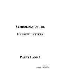 AO - Symbology of the Hebrew Letters