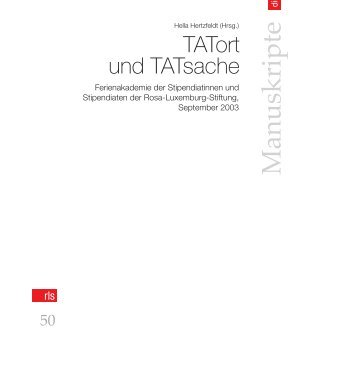 TATort und TATsache - Rosa-Luxemburg-Stiftung