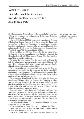 Der Mythos Che Guevara und die weltweiten Revolten des Jahres ...