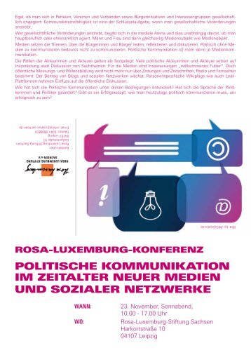 Programmflyer - Rosa-Luxemburg-Stiftung