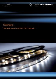 Datenblatt SlimFlex und LumiFlex LED Leisten - Roschwege Shop