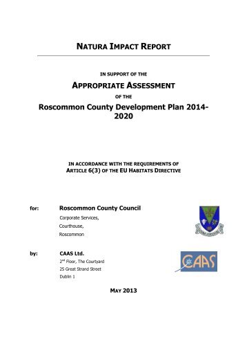 NIR (AA) on DRCDP 2014-2020.pdf.pdf - Roscommon County Council
