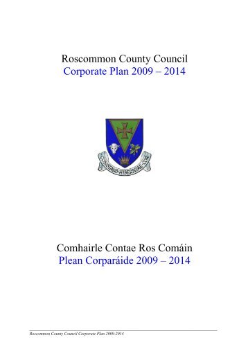 Corporate Plan 2009-2014 - Roscommon County Council