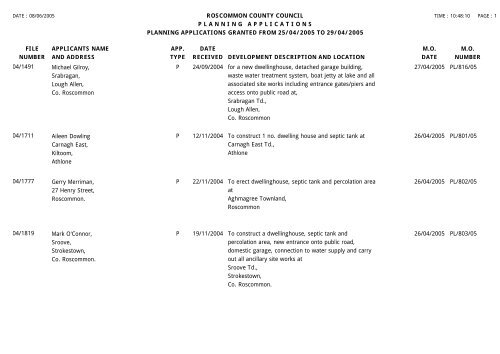 file number roscommon county council planningapplications ...