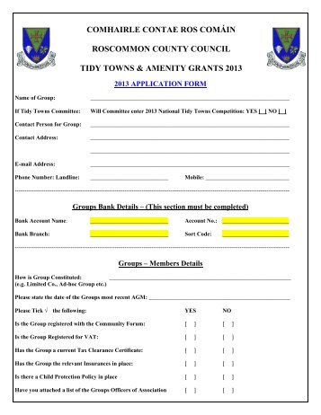 Amenity Grant Application Form.pdf - Roscommon County Council