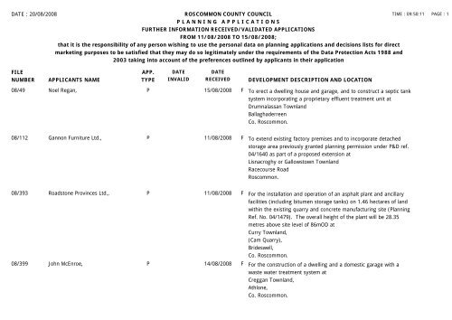 11/08-15/08 - Roscommon County Council