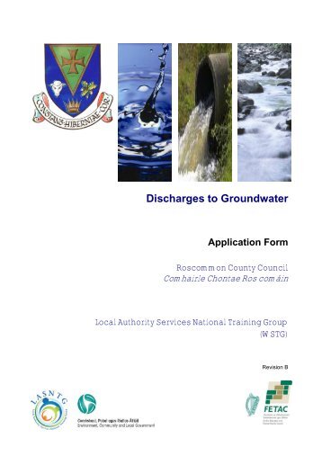 Discharges to Groundwater Application Form - Roscommon County ...