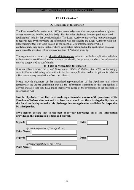 Discharges to Groundwater Application Form - Roscommon County ...