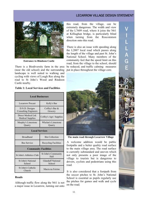 Final Lecarrow Village Design Statement - Roscommon County ...