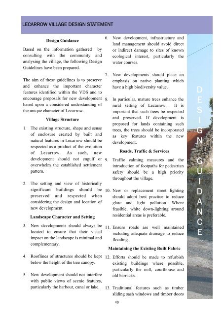 Final Lecarrow Village Design Statement - Roscommon County ...