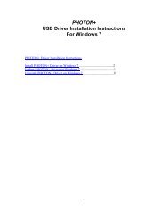 PHOTON+ USB Driver Installation Instructions For ... - Rose-Hulman