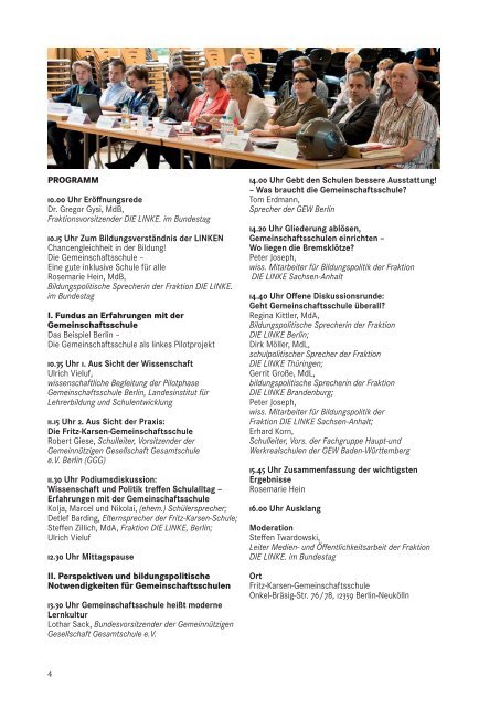 Reader Schulpolitische Konferenz Juni 2013 - Rosemarie Hein