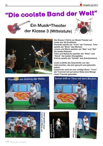 Musik (Theater): "Die coolste Band der Welt" - Rosenberg-Schule