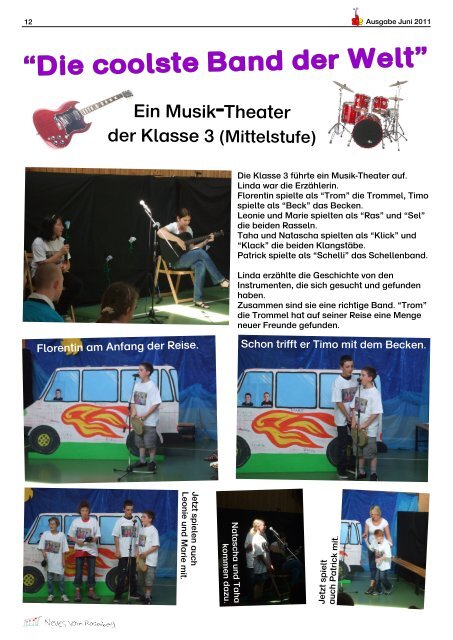 Musik (Theater): "Die coolste Band der Welt" - Rosenberg-Schule