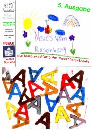SchÃ¼lerzeitung Ausgabe 05_Januar 2011 - Rosenberg-Schule