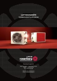 LUFTHEIZGERÃTE TERMOVENTILÃTOROK - Rosenberg