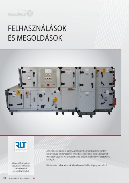 ROSENBERG AIRBOX LÃGKEZELÅGÃPEK