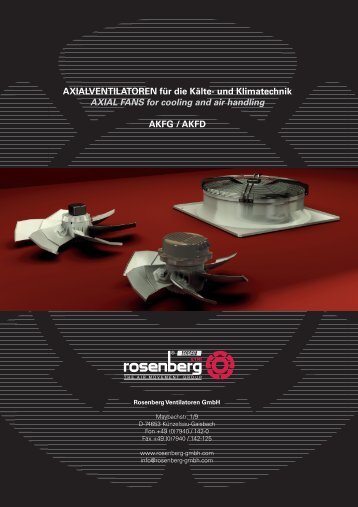 Axialventilatoren / Axial Fans - AKFG / AKFD - Dantherm