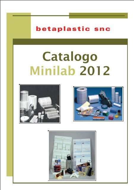 Catalogo Minilab 2012 - Betaplastic Forniture Fotografiche