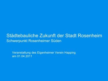 Schwerpunkt:Rosenheimer Süden pdf 3,5 MB - Stadt Rosenheim