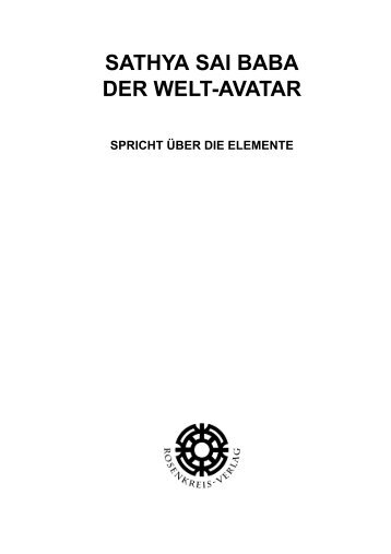 SATHYA SAI BABA DER WELT-AVATAR - beim Rosenkreis-Verlag