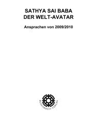 SATHYA SAI BABA DER WELT-AVATAR - beim Rosenkreis-Verlag