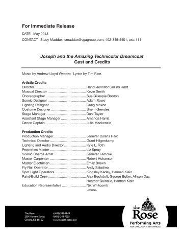 Cast and Credits - The Rose