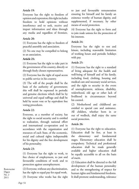 Rosicrucian Digest Vol 89 No 2 2011 Gnosticism - Rosicrucian Order