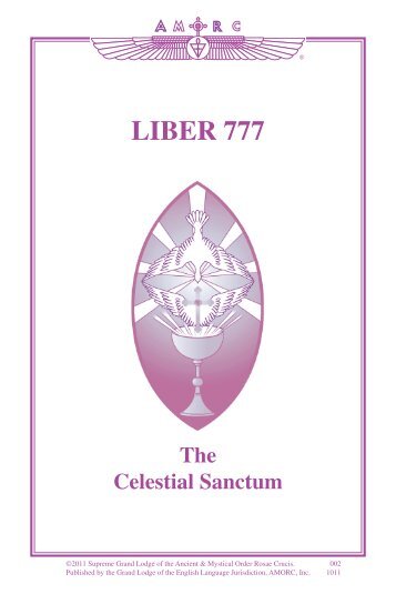 002 Liber 777 1011 - Rosicrucian Order