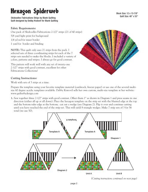 Hexagon Spiderweb - Rosie's Calico Cupboard Quilt Shop