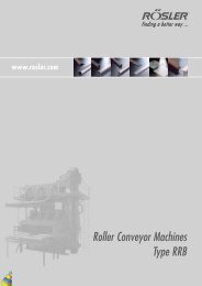 Roller Conveyor Machines Type RRB - RÃ¶sler Vibratory Finishing