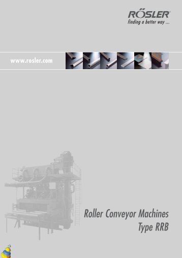 Roller Conveyor Machines Type RRB - RÃ¶sler Vibratory Finishing