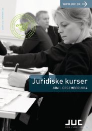 Juridiske kurser juni-december 2014