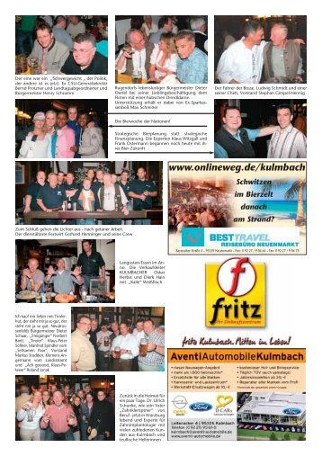 Ein geselliges Bierfest. Prost! - Bierfestzeitung