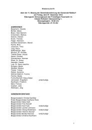 2012-12-07 Protokoll Gemeindevertretung (PDF) - RoÃdorf