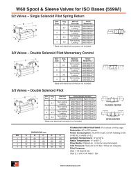W60 Spool & Sleeve Valves for ISO Bases (5599/I) - ROSS ...