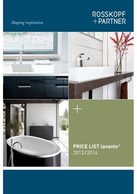 PrICe lIst lavantoÂ® 2013 / 2014 - Rosskopf & Partner AG