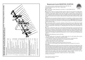 Návod montáže - BK 802 OFFICE (PDF, 274 kB) - Rostex