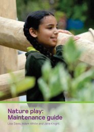 Nature play: Maintenance guide - Play England