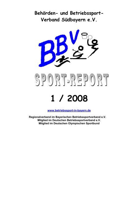 und Betriebssport- Verband Südbayern eV - Betriebssport in Bayern