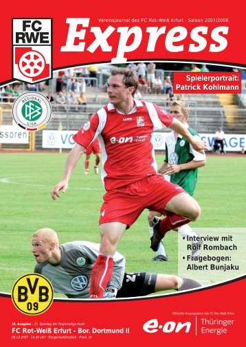 Interview mit Rolf Rombach • Fragebogen - FC Rot-Weiss Erfurt e.V.