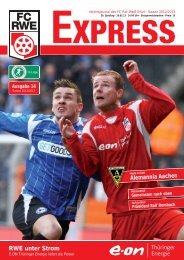 RWE unter Strom Alemannia Aachen - FC Rot-Weiss Erfurt e.V.