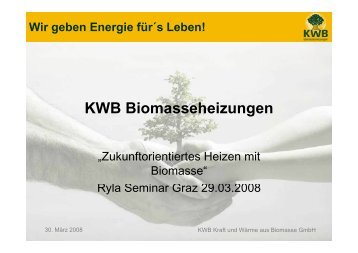 KWB Biomasseheizungen - Rotary Österreich