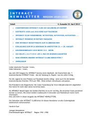 4. INTERACT Newsletter 23-04-2013 - Rotary Österreich